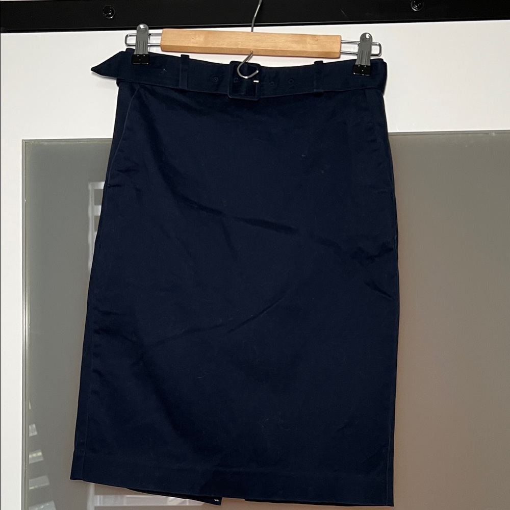 Elegant Navy Blue Women's Skirt